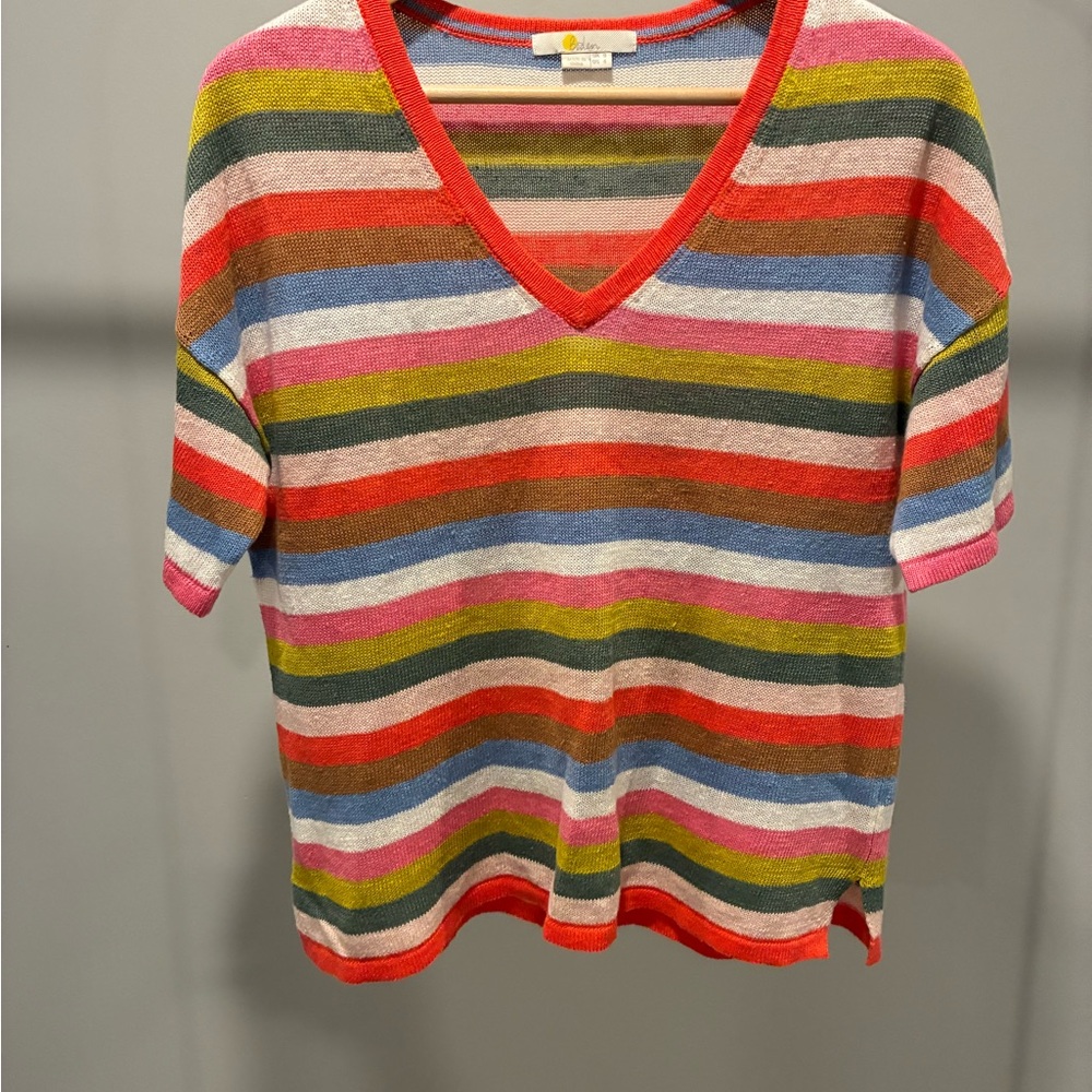 Boden short sleeve linen sweater